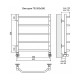 Водяной полотенцесушитель Terminus Виктория П5 500x596 4670030725127 Хром