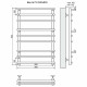 Водяной полотенцесушитель Terminus Вента П9 500x835 4670030723918 Хром