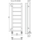 Водяной полотенцесушитель Terminus Контур П8 300х900 4660059582443 Хром