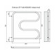 Электрический полотенцесушитель Terminus F-образный 600x600 4620768883897 поворотный Хром