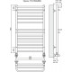 Водяной полотенцесушитель Terminus Орион П14 500x860 4620768888588 Хром