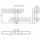 Водяной полотенцесушитель Terminus Диана П6 100x416 4620768886447 Хром
