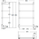 Электрический полотенцесушитель Margaroli Sole 542-4 BOX 5424704GONB Золото