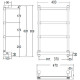 Электрический полотенцесушитель Margaroli Sole 542-4 BOX 5423704CRNB Хром