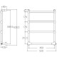 Электрический полотенцесушитель Margaroli Sole 512TS4604CRB Хром