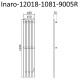 Электрический полотенцесушитель Маргроид Inaro профильный 1200x180 Inaro-12018-1081-9005R правый Черный матовый