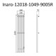 Электрический полотенцесушитель Маргроид Inaro 1200x180 Inaro-12018-1049-9005R правый Черный матовый