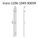 Электрический полотенцесушитель Маргроид Inaro 1200x60 Inaro-1206-1049-9005R правый Черный матовый