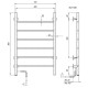 Электрический полотенцесушитель Domoterm Классик DMT 109-6 50x80 EK L Хром