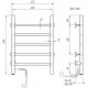 Электрический полотенцесушитель Domoterm Классик DMT 109-5 40x60 EK L Хром