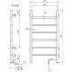 Электрический полотенцесушитель Domoterm Классик DMT 109-6 40x81 EK R Хром