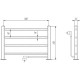 Электрический полотенцесушитель Domoterm Полка DMT-T4 38x53 EK R Хром