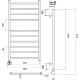 Электрический полотенцесушитель Domoterm Медея П10 500x1000 EL Хром