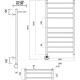 Электрический полотенцесушитель Domoterm Медея сп П10 500x1000 EL с полкой Хром