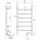 Электрический полотенцесушитель Domoterm Аврора DMT 109-6 40x80 EK R Хром