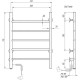 Электрический полотенцесушитель Domoterm Аврора DMT 109-5 50x71 EK L Хром