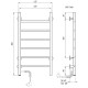 Электрический полотенцесушитель Domoterm Аврора DMT 109-6 40x80 EK L Белый матовый