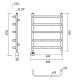 Электрический полотенцесушитель Domoterm Стефано П5 400x500 EL Хром