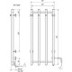 Электрический полотенцесушитель Domoterm Танго DMT 109-V4 36x92 EK R Хром