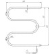 Электрический полотенцесушитель Domoterm М-образный DMT 107-25 60x60 EK R Хром