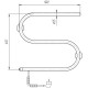 Электрический полотенцесушитель Domoterm S-образный DMT 112 42x50 EK L Хром