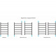 Водяной полотенцесушитель Сунержа Галант+ 800х500 00-0200-8050 Хром