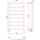 Электрический полотенцесушитель Сунержа Галант 4.0 1000x500 L 00-0830-1050 Хром