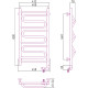 Электрический полотенцесушитель Сунержа Элегия 2.0 800x400 R 00-5219-8040 Хром