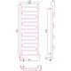 Электрический полотенцесушитель Сунержа Элегия 2.0 1200x400 L 00-5218-1240 Хром