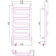 Электрический полотенцесушитель Сунержа Элегия 2.0 800x400 L 00-5218-8040 Хром