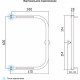 Водяной полотенцесушитель Сунержа П-образный 600х400 00-0004-6040 с двумя полками Хром