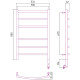 Электрический полотенцесушитель Сунержа Галант 800x500 R 31-5401-8050 Черный матовый