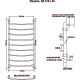 Водяной полотенцесушитель Ника Arc ЛД 120/40 Хром