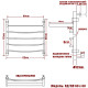 Водяной полотенцесушитель Ника Arc ЛД ВП 60/60 с полкой Хром