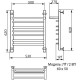 Водяной полотенцесушитель Ника Trapezium ЛТ (Г2) ВП 60/50 с полкой Хром