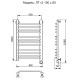 Электрический полотенцесушитель Ника Trapezium ЛТ (Г2) 100/60 Хром