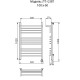 Электрический полотенцесушитель Ника Trapezium ЛТ (Г2) ВП 100/60 с полкой Хром