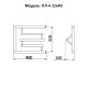 Водяной полотенцесушитель Ника Econ ПЛ-4 32/40 с полкой Хром