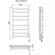 Электрический полотенцесушитель Ника Way-2 80/50 Хром