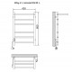 Электрический полотенцесушитель Ника Way-2 60/40 с полкой Хром