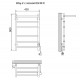 Электрический полотенцесушитель Ника Way-2 60/40 с полкой Хром