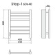 Электрический полотенцесушитель Ника Step-1 60/40 Хром