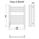 Электрический полотенцесушитель Ника Step-2 80/40 Хром