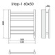 Электрический полотенцесушитель Ника Step-1 60/50 Хром