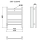 Электрический полотенцесушитель Ника Step-3 60/40 Хром