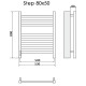 Электрический полотенцесушитель Ника Step-2 80/50 Хром