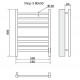 Электрический полотенцесушитель Ника Step-3 80/50 Хром