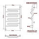 Электрический полотенцесушитель Ника Curve ЛZ 100/60 Хром