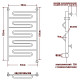 Электрический полотенцесушитель Ника Curve ЛZ 120/50 Хром