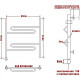Электрический полотенцесушитель Ника Curve ЛZ 60/60 Хром